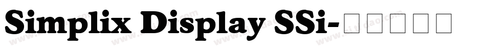 Simplix Display SSi字体转换